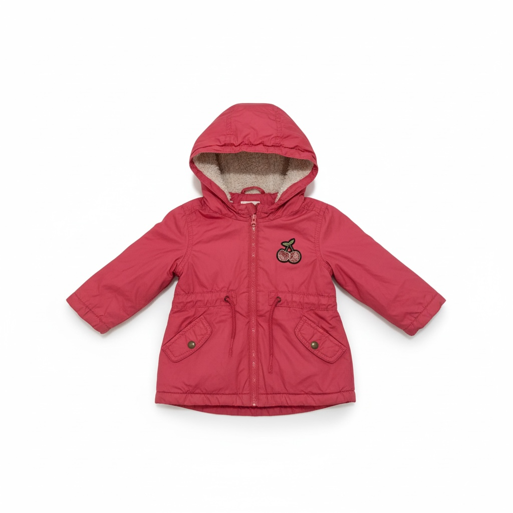 Casaco c/capuz Rosa Sfera 12-18M