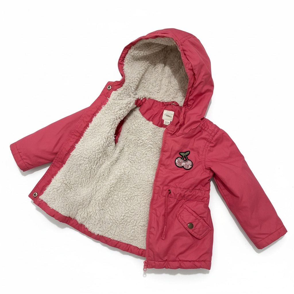 Casaco c/capuz Rosa Sfera 12-18M