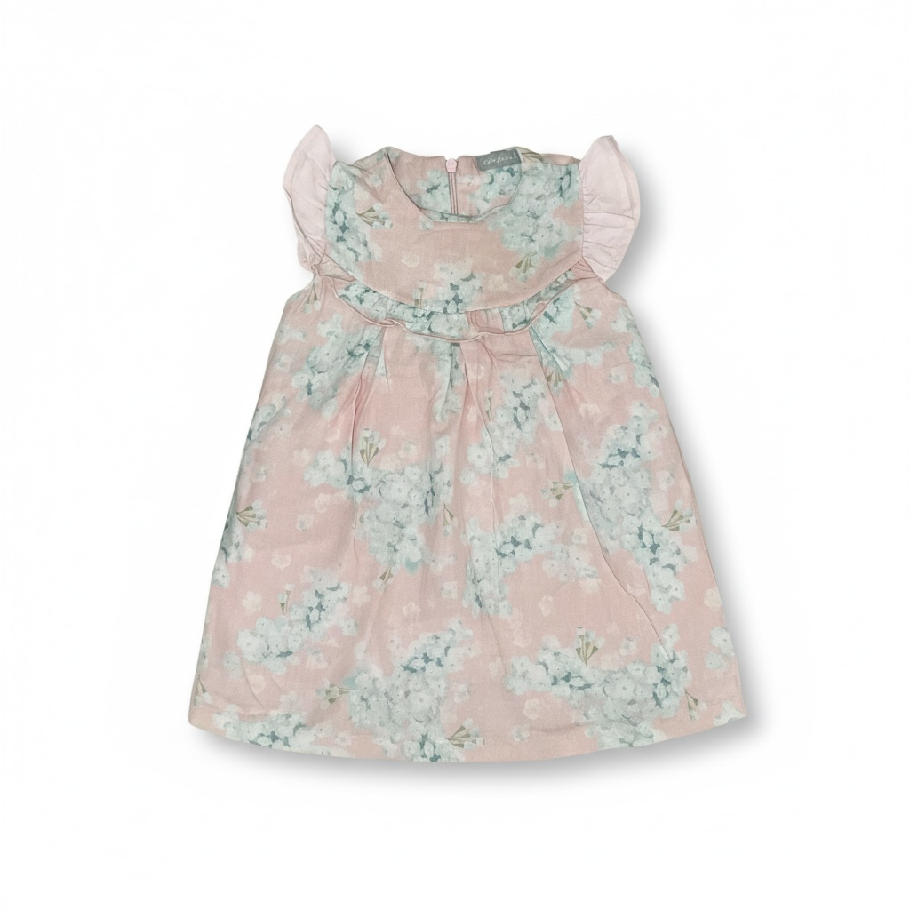 Vestido Floral Rosa Lux Junior