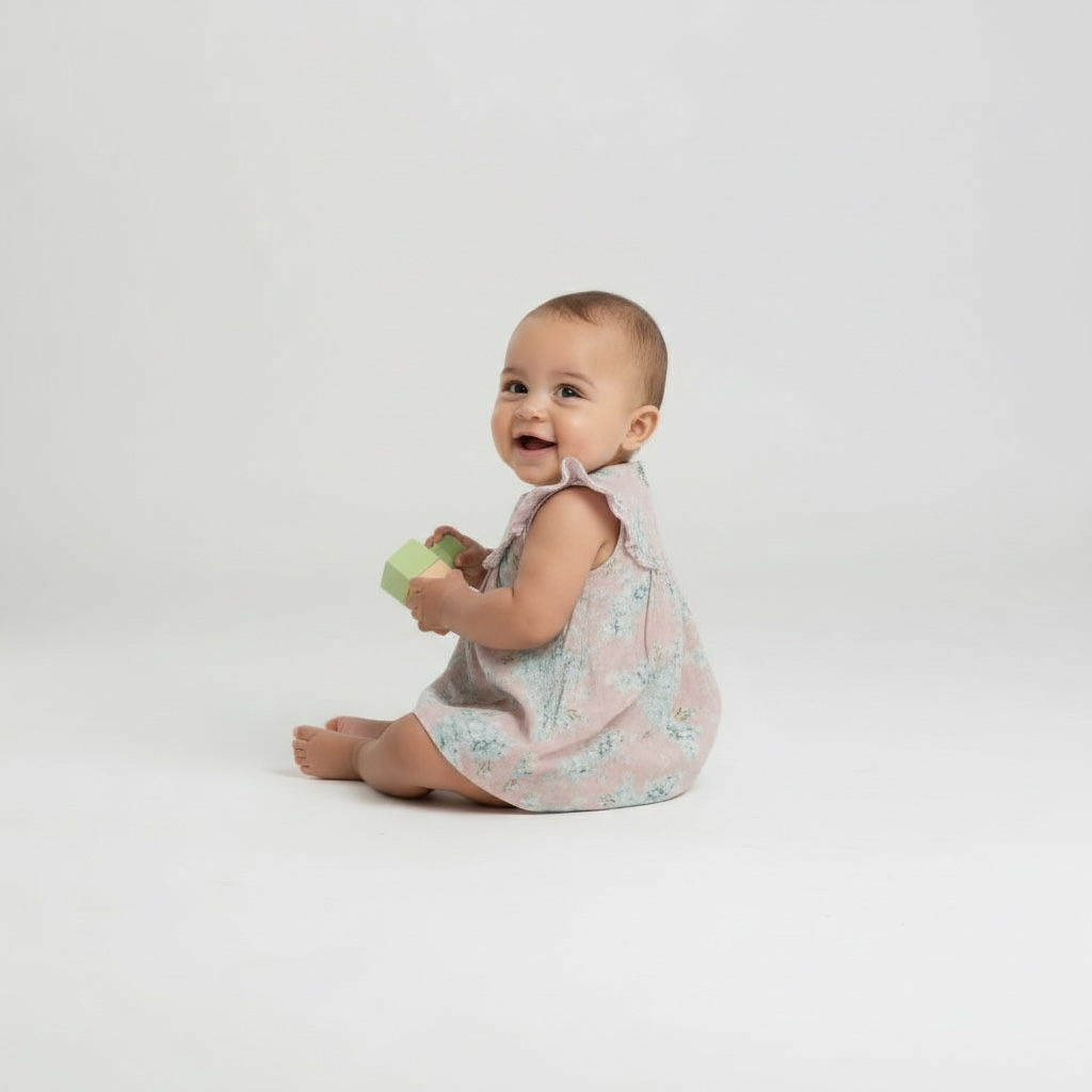 Vestido Floral Rosa Lux Junior