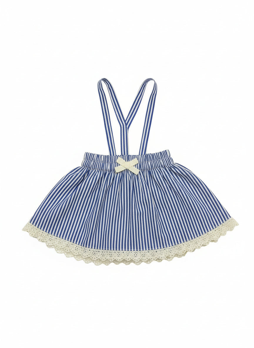 Jardineira-saia Algodão Pre-Natal 3-6M