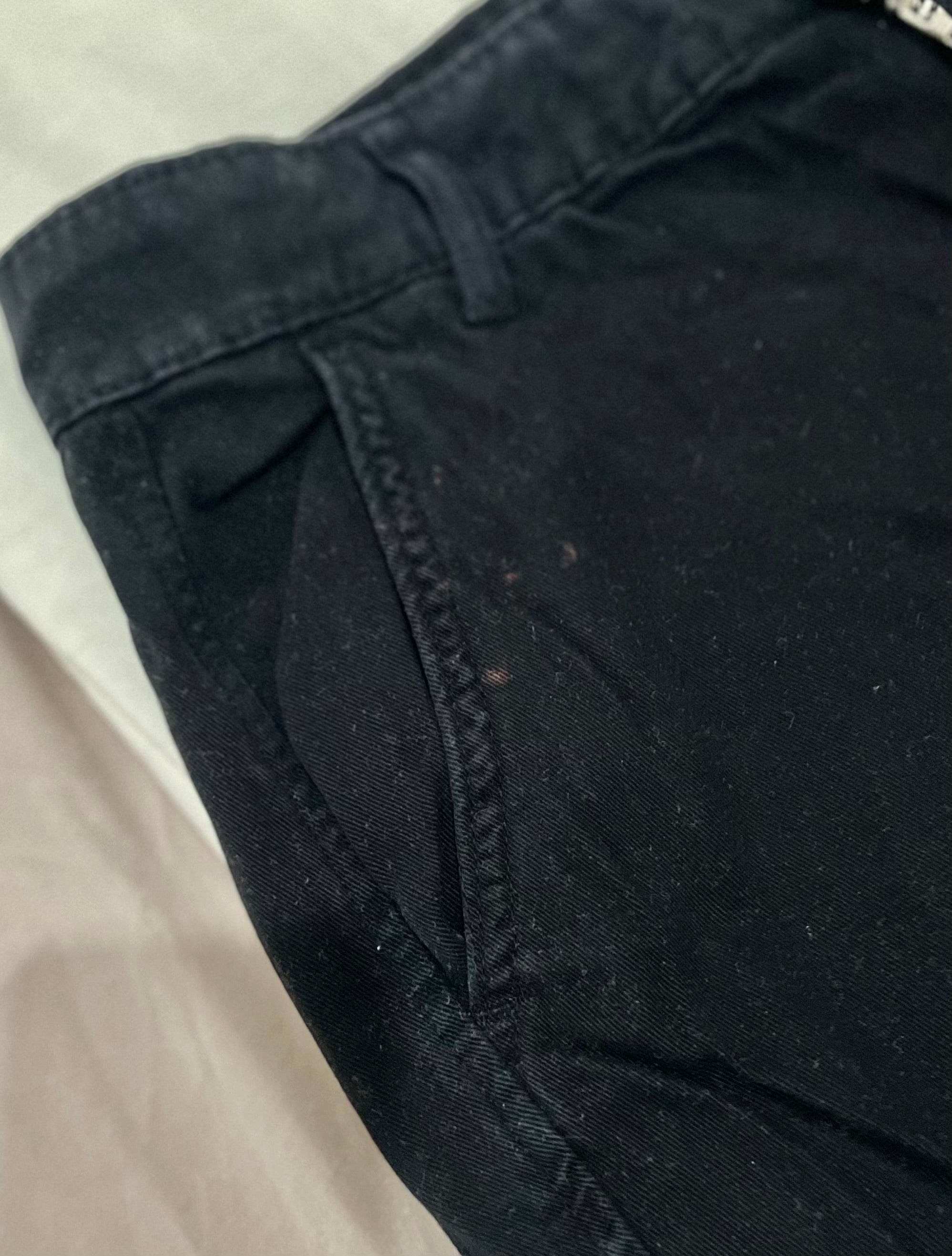 Calças Cargo Preta Stradivarius