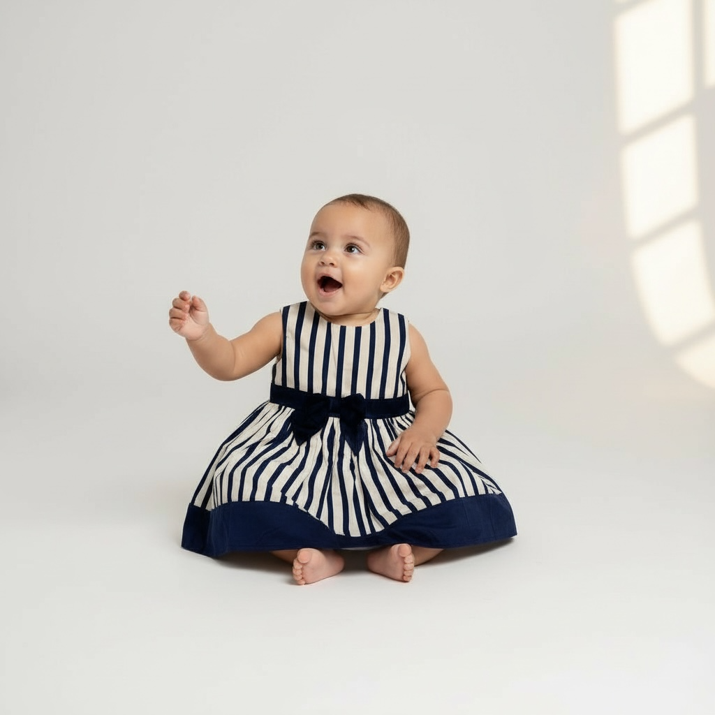 Vestido às Riscas Primark 3-6M